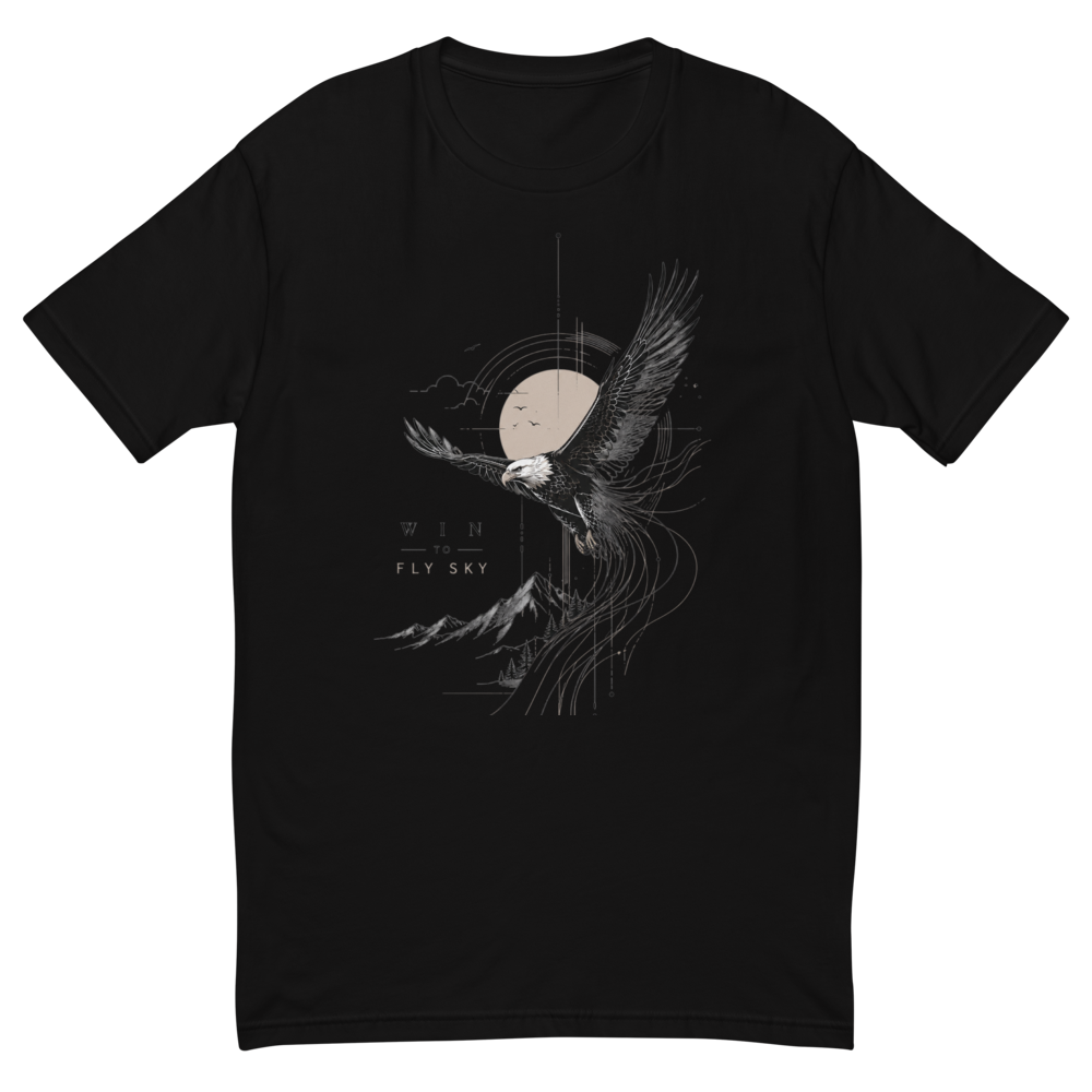 Freedom Eagle Graphic Fitted T-Shirt