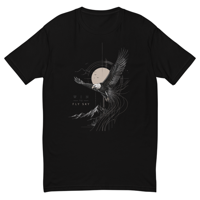 Freedom Eagle Graphic Fitted T-Shirt
