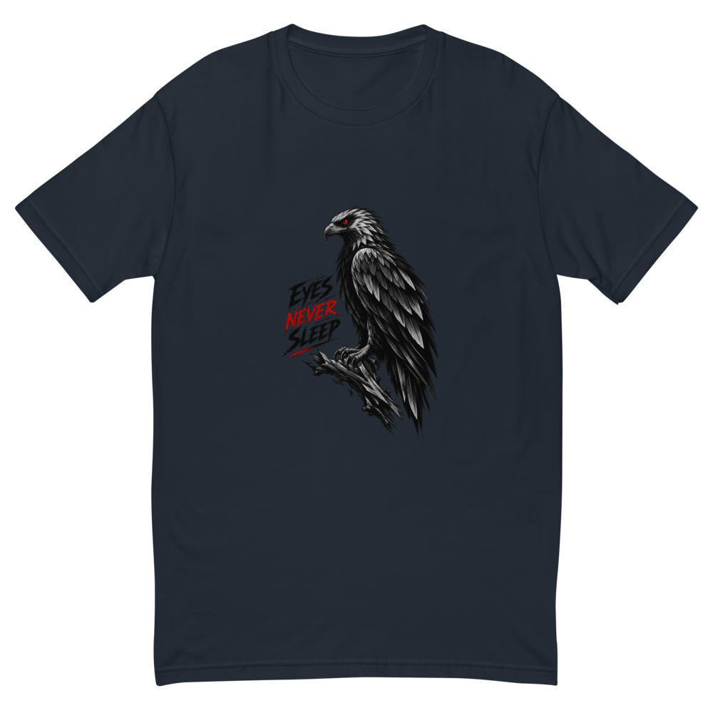 Silent Eagle protector Fitted T-shirt.