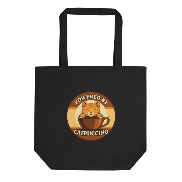 Powered by Catpuccino Tote Bag