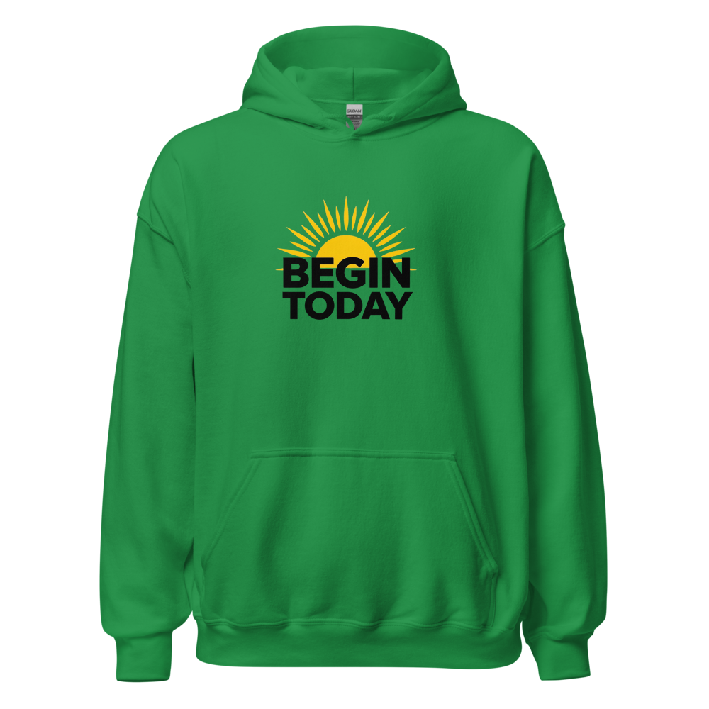Begin Today Green Hoodie 
