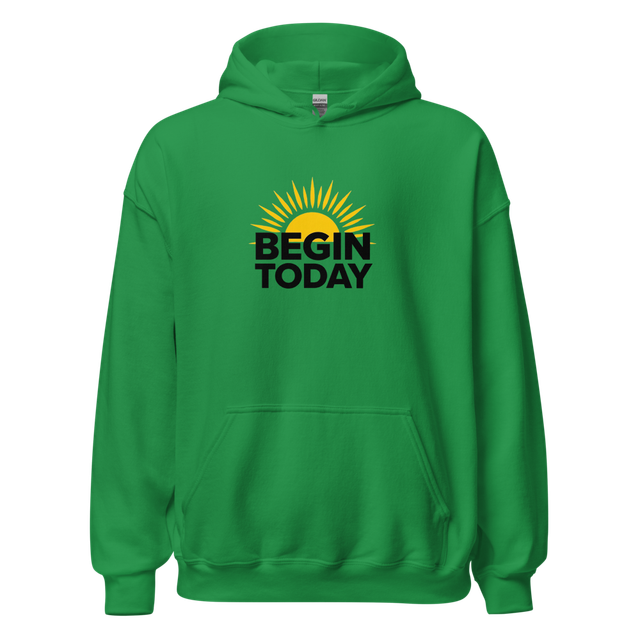 Begin Today Green Hoodie