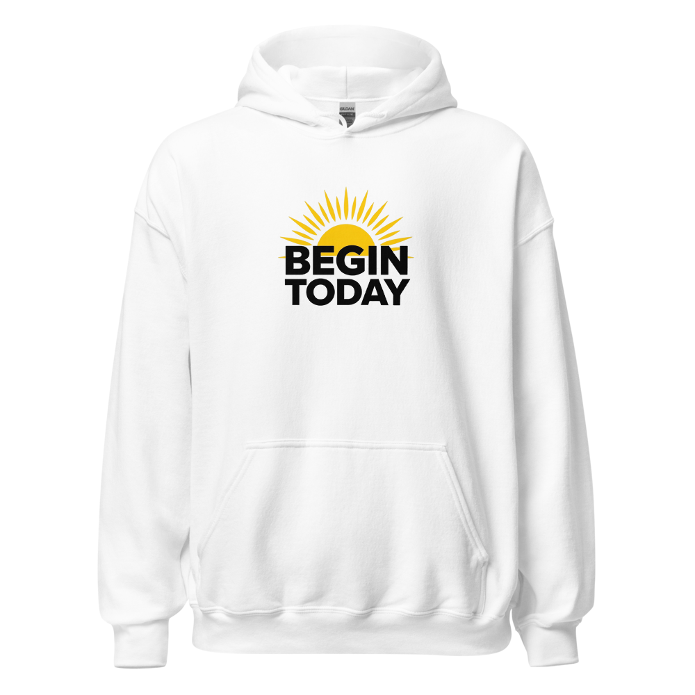 Begin Today White Hoodie 