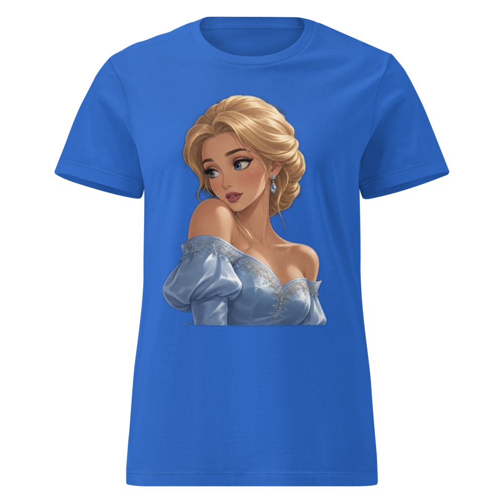 Dreamy Princess Off-Shoulder Graphic Tee