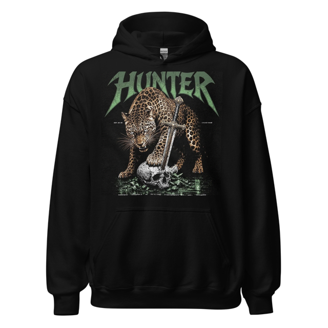 HUNTER Leopard Skull Hunter Hoodie😎🐆💀