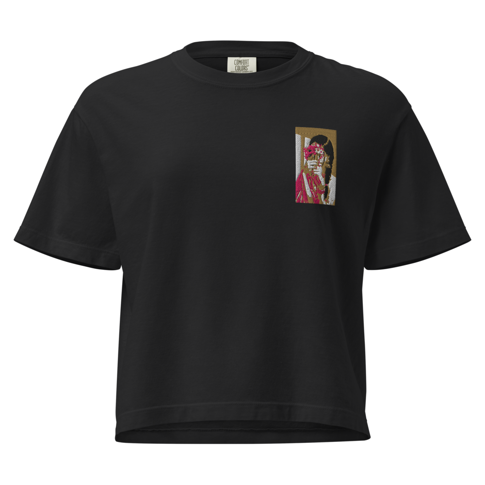 Vintage Portrait Pocket Tee - Black