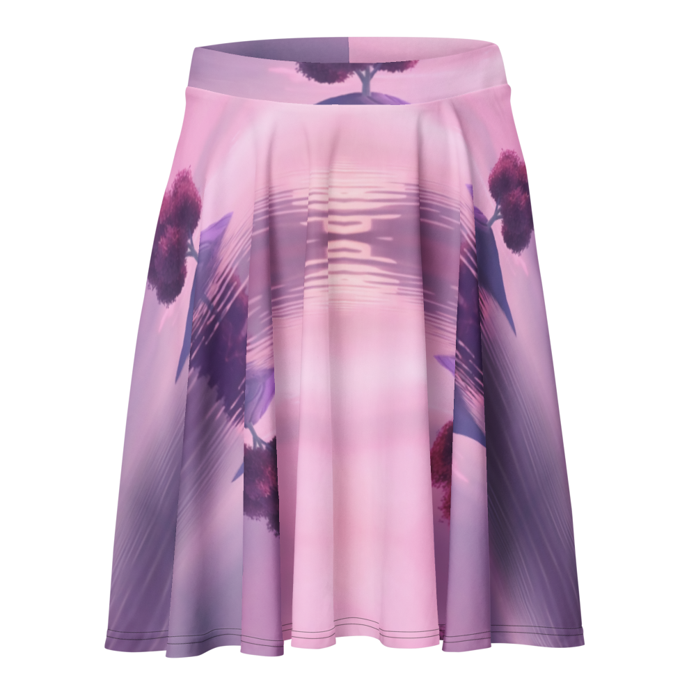 Dreamy Floral All-Over Print Skater Skirt💟