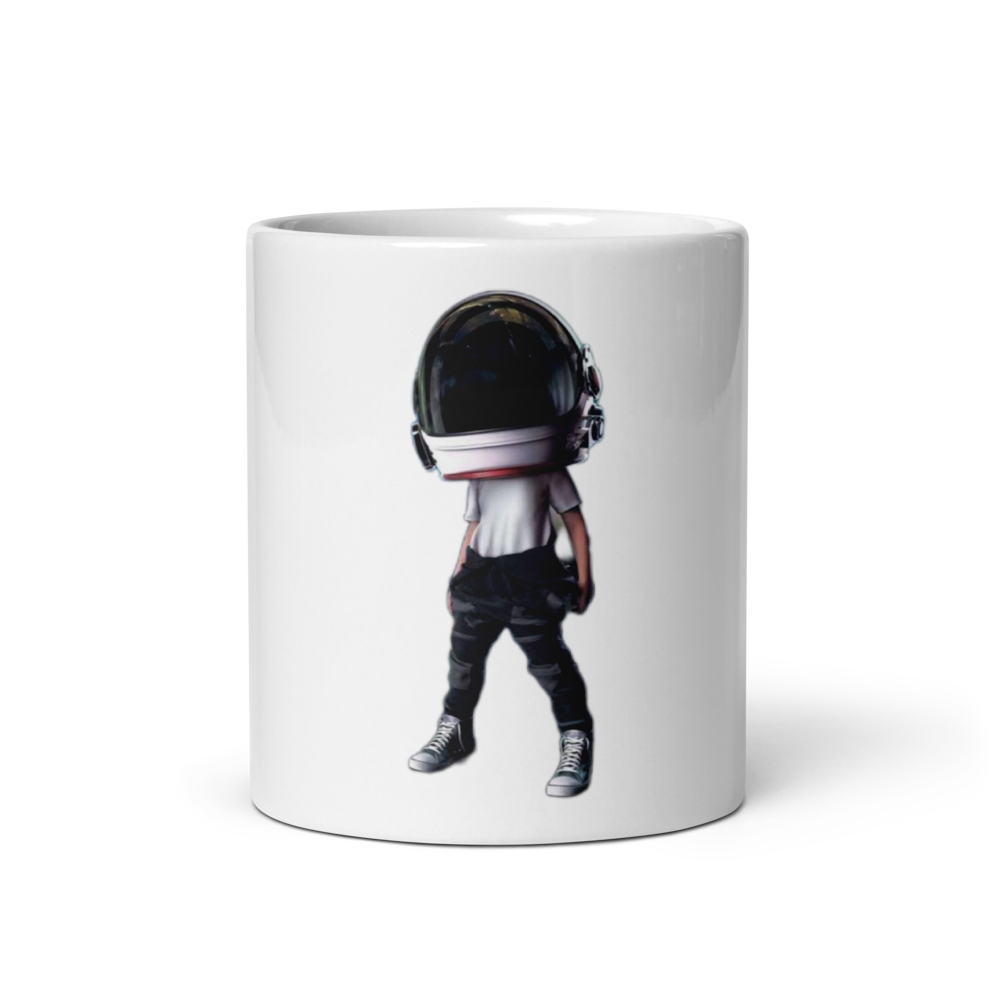 Minimal Aesthetic Mug - White Glossy Ceramic 