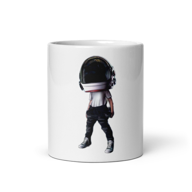 Minimal Aesthetic Mug - White Glossy Ceramic