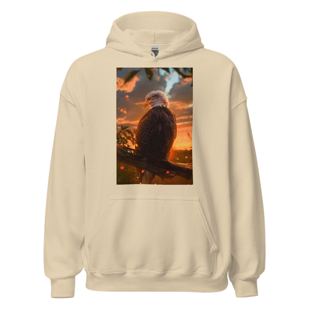 Eagle🦅 Hoodie- Olive Green & Beige Oversized