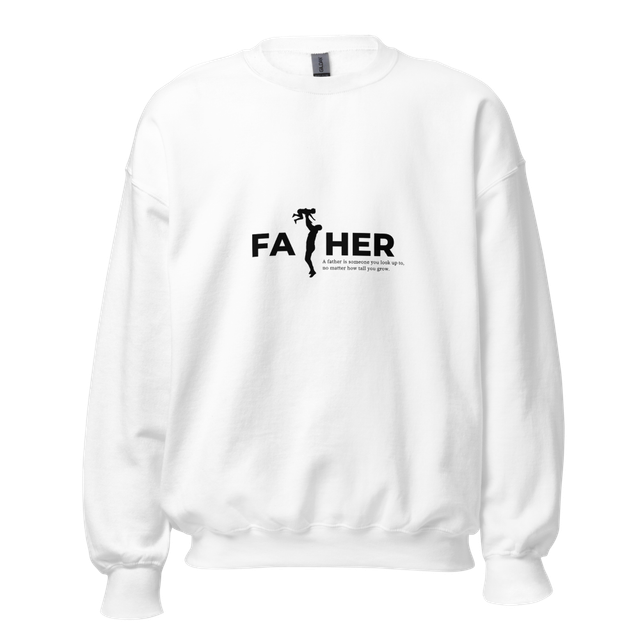 Minimalist Father Graphic Unisex Crewneck Sweatshi
