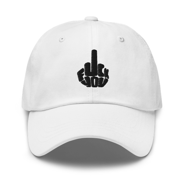 Classic Dad Hat – White Cotton Cap With Icon
