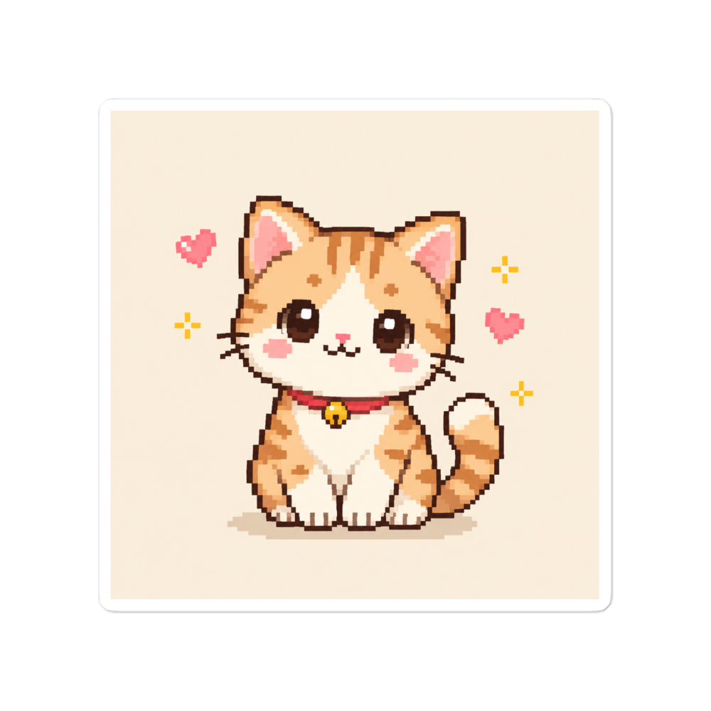 Cute Orange Cat Sticker