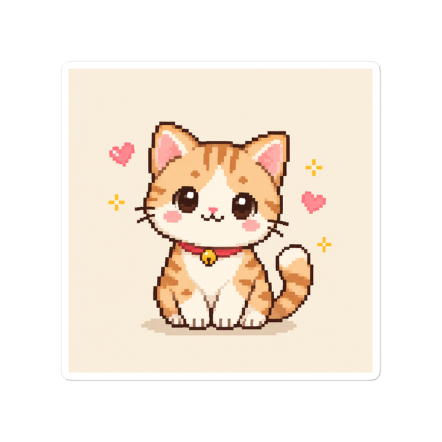Cute Orange Cat Sticker