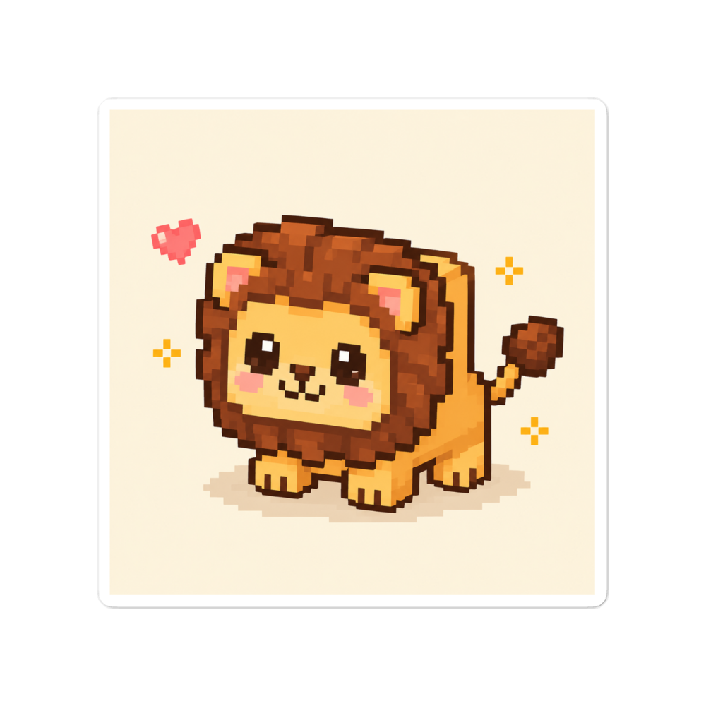 Cute Kawaii Lion Sticker