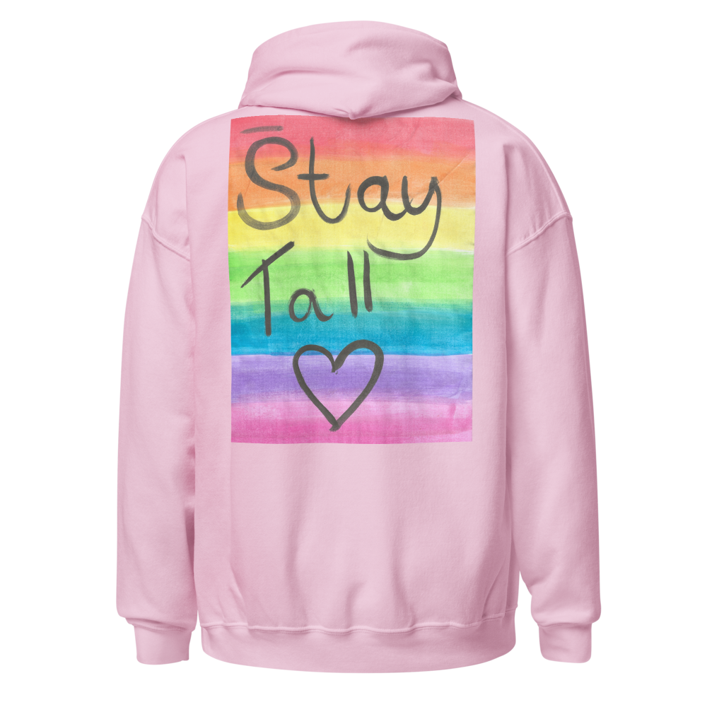 Stay Tall Rainbow Heart Hoodie