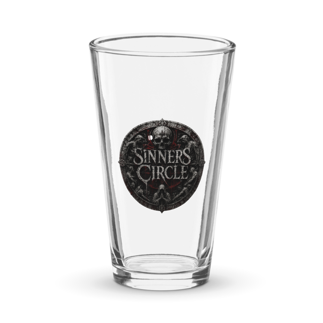Sinners Circle band pint glass