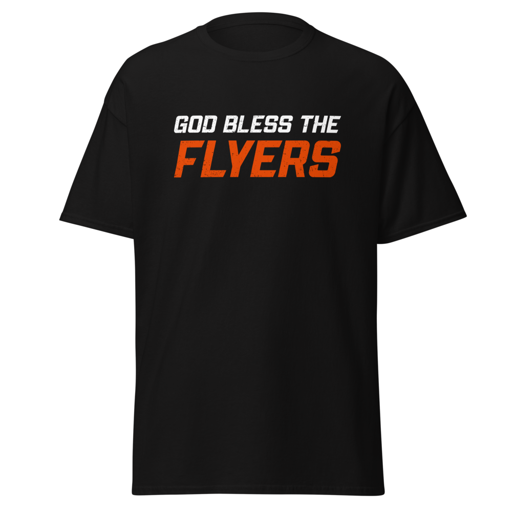 GOD BLESS THE FLYERS BLACK TEE