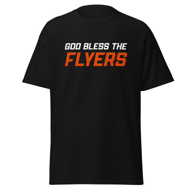 GOD BLESS THE FLYERS BLACK TEE