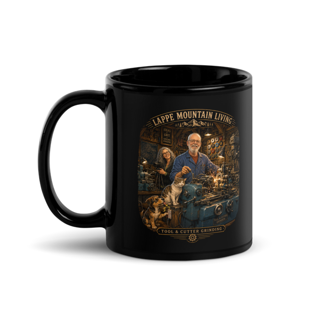 Black mug with team Lappe