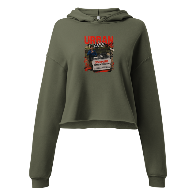 Meme-Themed Women's Cropped Hoodie
