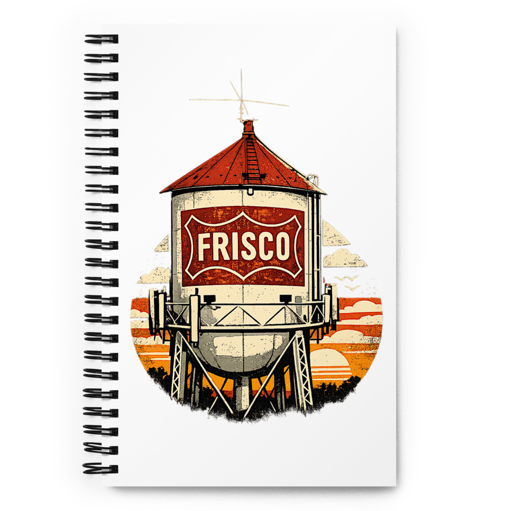 Spiral Notebook - Frisco Water Tower