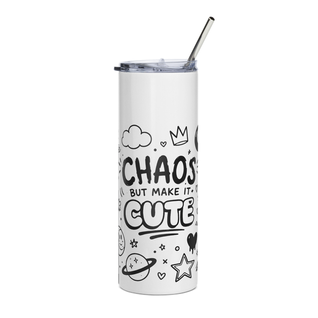 chaos graphic tumbler