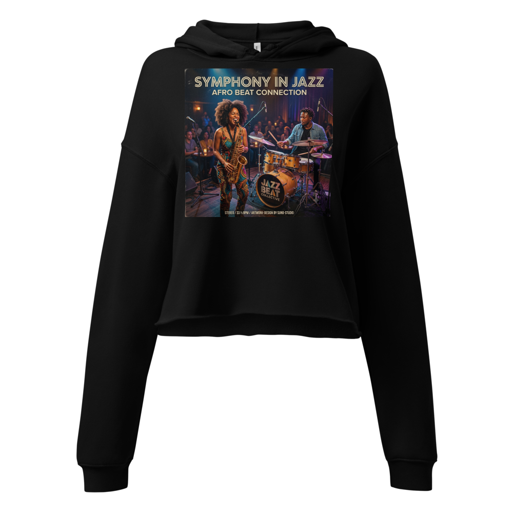 Sweat à capuche court pour femme