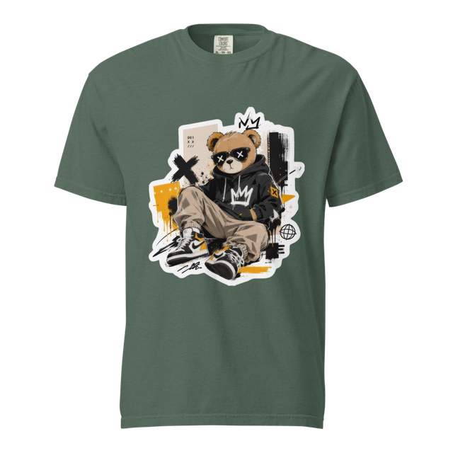 Vintage Olive Skater Mascot T-Shirt