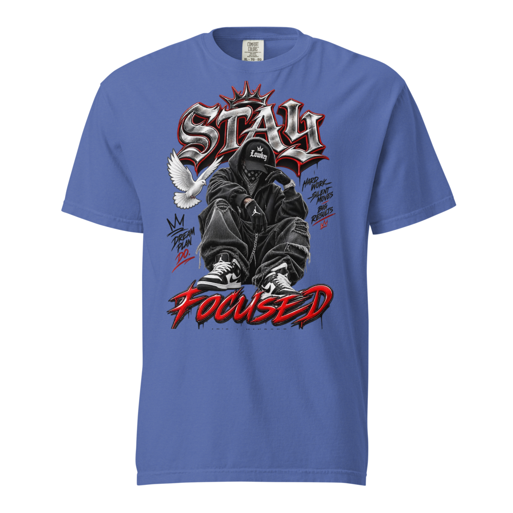 STAY FOCUSED Y2K Graphic Streetwear Tee