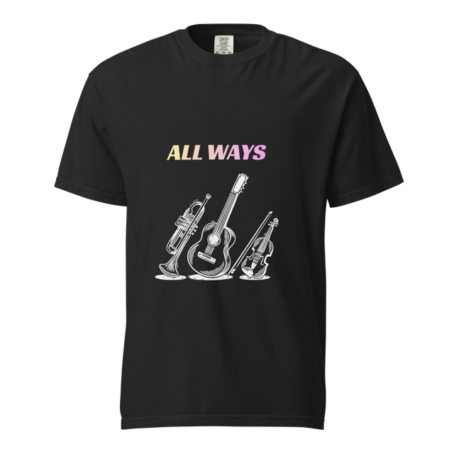 All Ways Music - Premium Black Tee