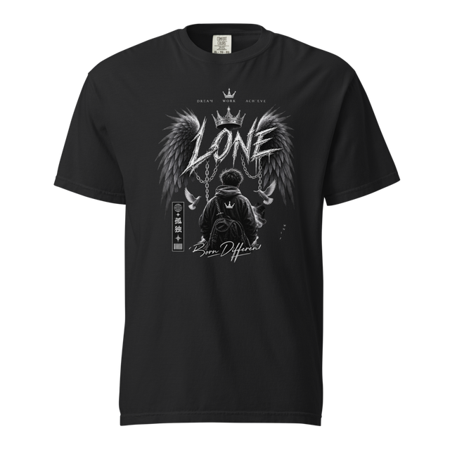 LONE Dark Aesthetic Heavyweight Tee" ya "Urban Lo