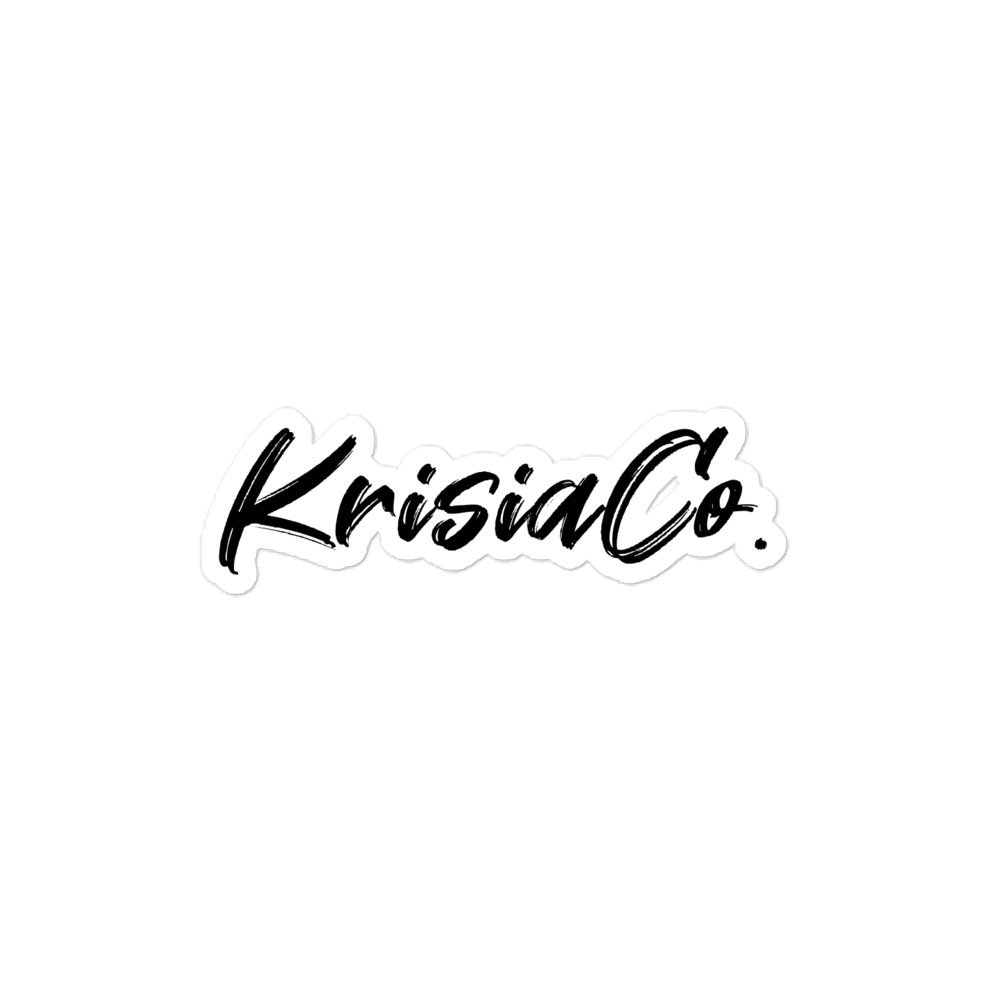 KrisiaCo. Logo - Sticker