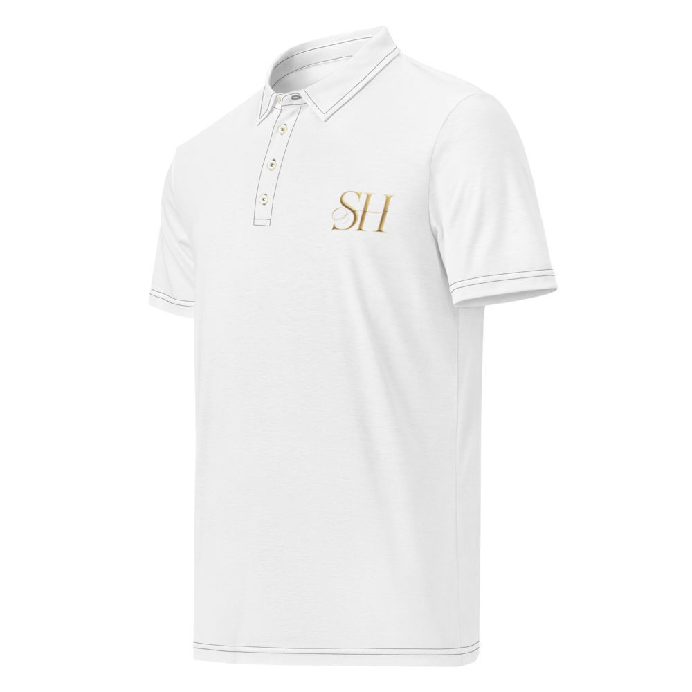 SHS Men's All-Over Print Slim Fit Polo Shirt