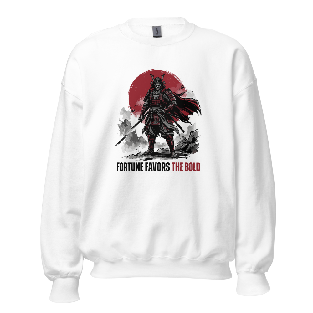 Fortune Favors the Bold | Premium Samurai Sweatshi