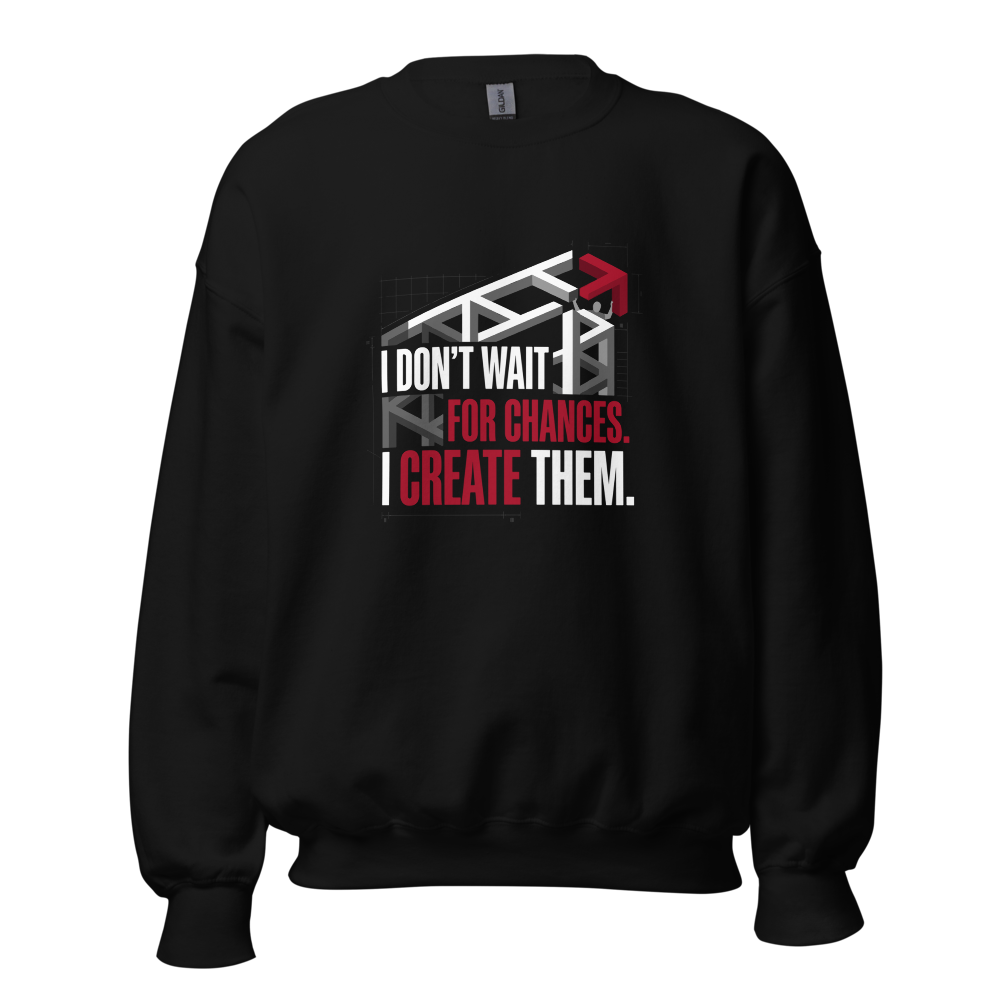 Don't Wait For Chances — High-Quality Sweatshirt