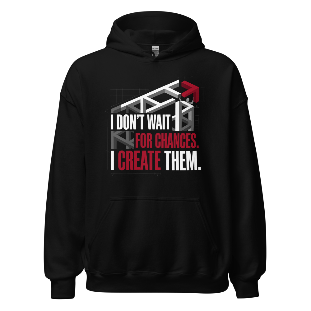 Don't Wait For Chances — Premium Quality Hoodie