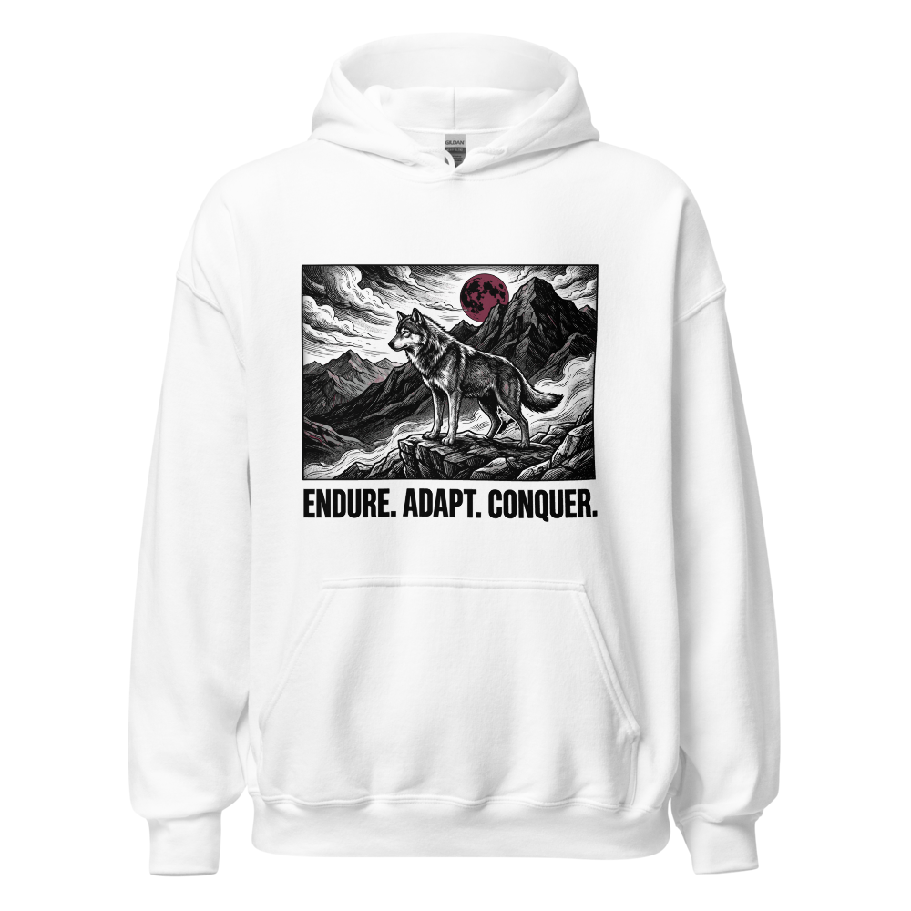 Endure Adapt Conquer Wolf Premium Hoodie