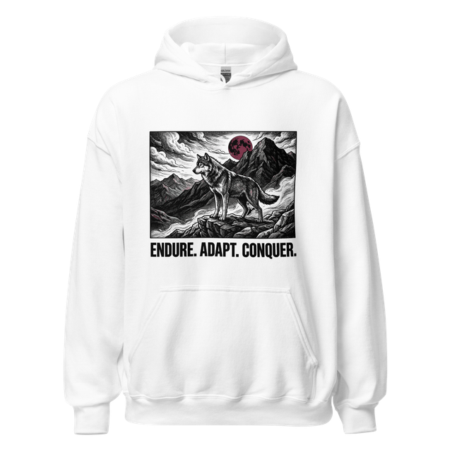 Endure Adapt Conquer Wolf Premium Hoodie
