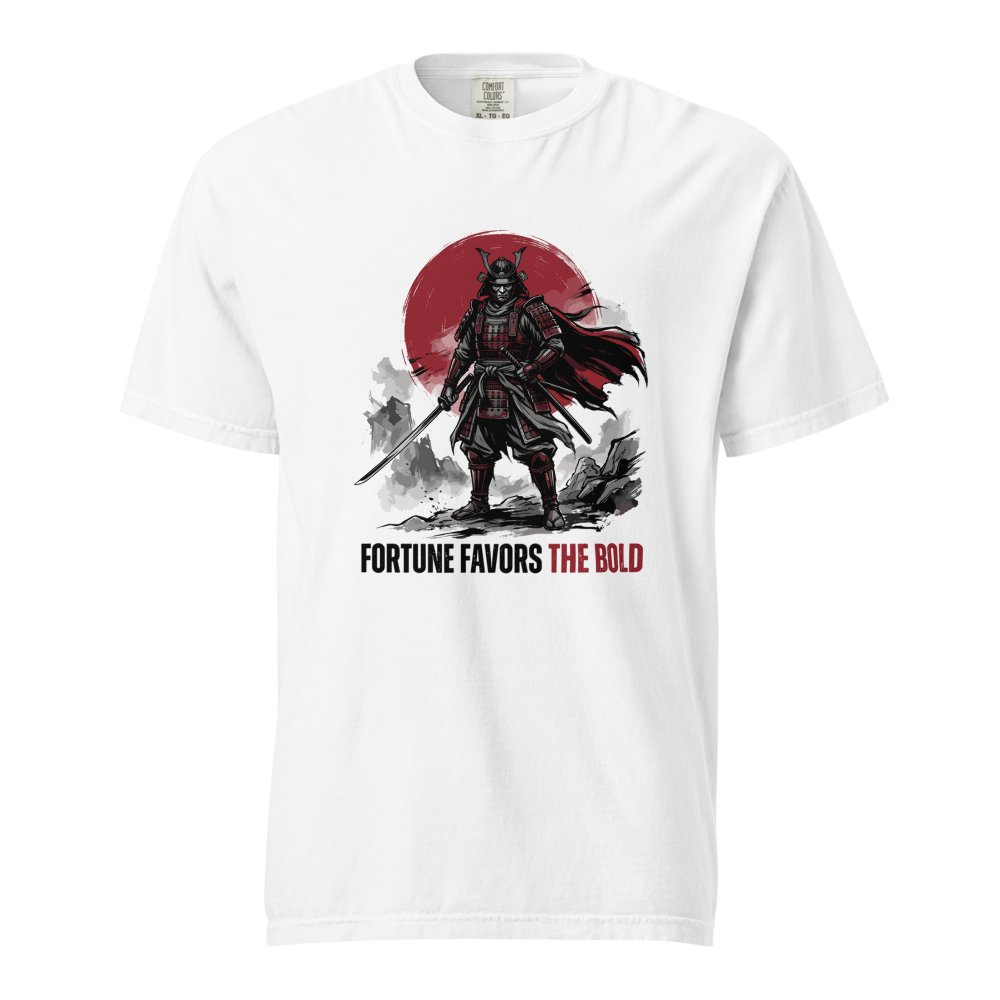 Fortune Favors the Bold | Premium Samurai T-Shirt