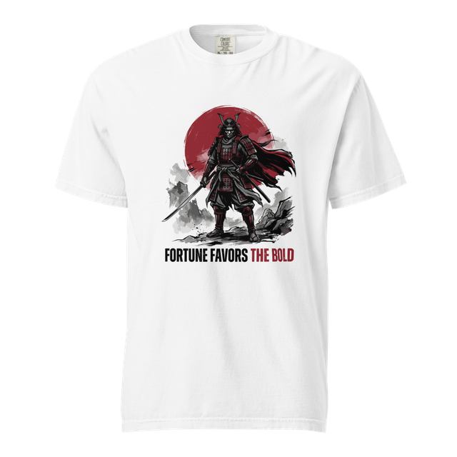 Fortune Favors the Bold | Premium Samurai T-Shirt