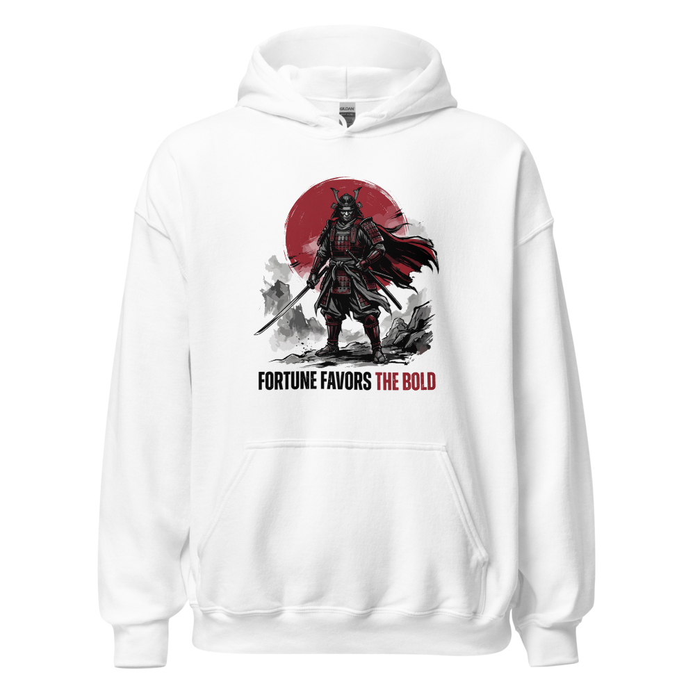 Fortune Favors the Bold | Premium Samurai Hoodie