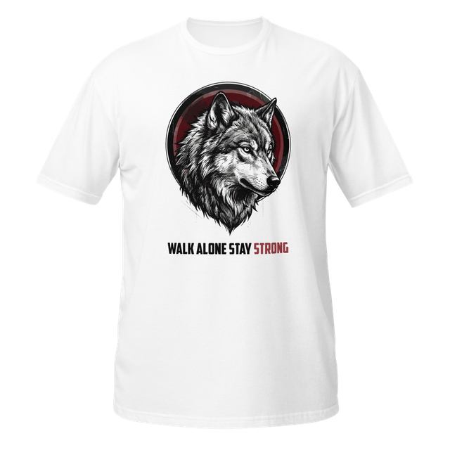 Walk Alone. Stay Strong. | Premium Wolf T-Shirt