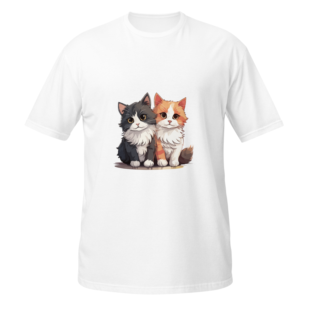 Cute Two Cats T-Shirt – Adorable Cat Lovers Design