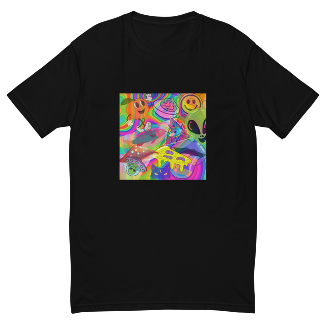 black unisex trippy collage