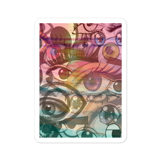Trippy eye sticker