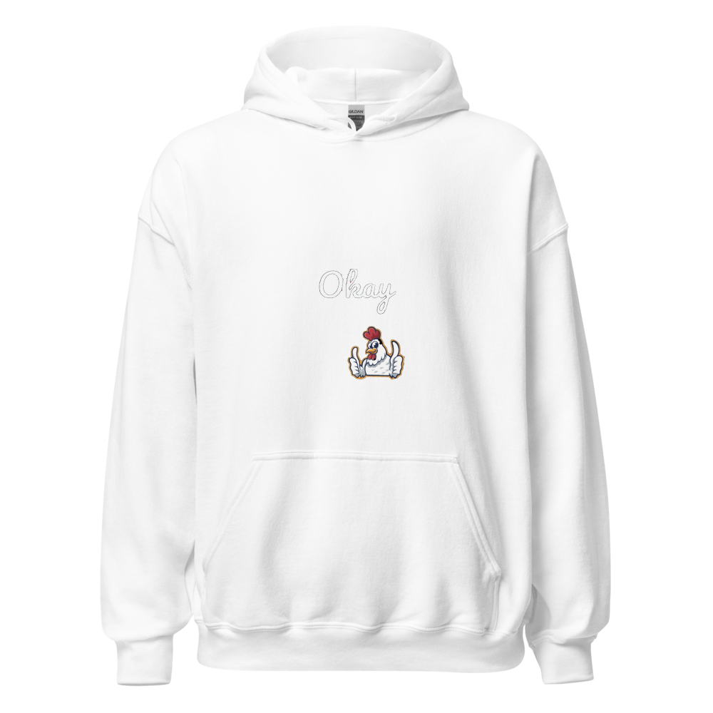 Funny Rooster "Okay" Graphic Unisex Hoodie | Cute 