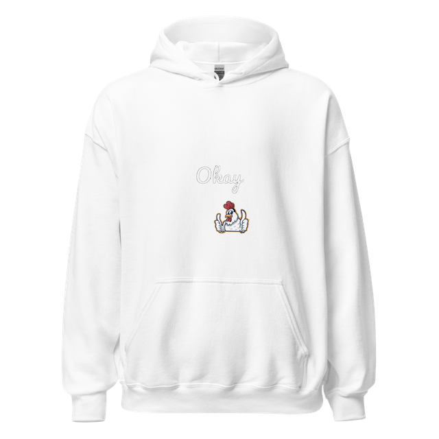 Funny Rooster "Okay" Graphic Unisex Hoodie | Cute