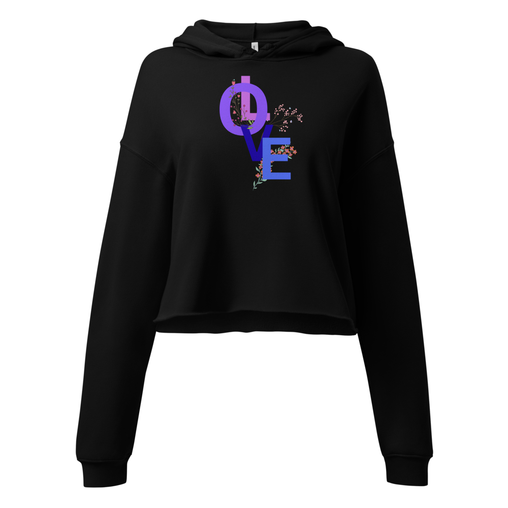 LOVE Women's cropped hoodie