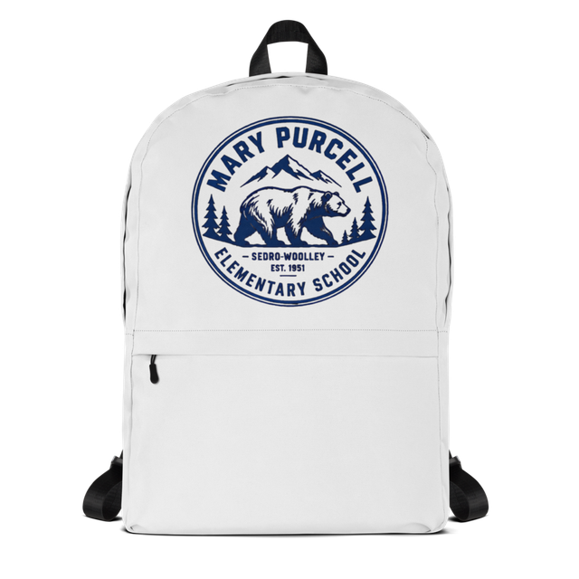 Backpack with Blue Mountains Design